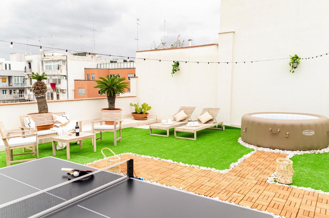 Apulialux Private 100Mq Rooftop Oasis W Jacuzzi Apartamento Bari Exterior foto