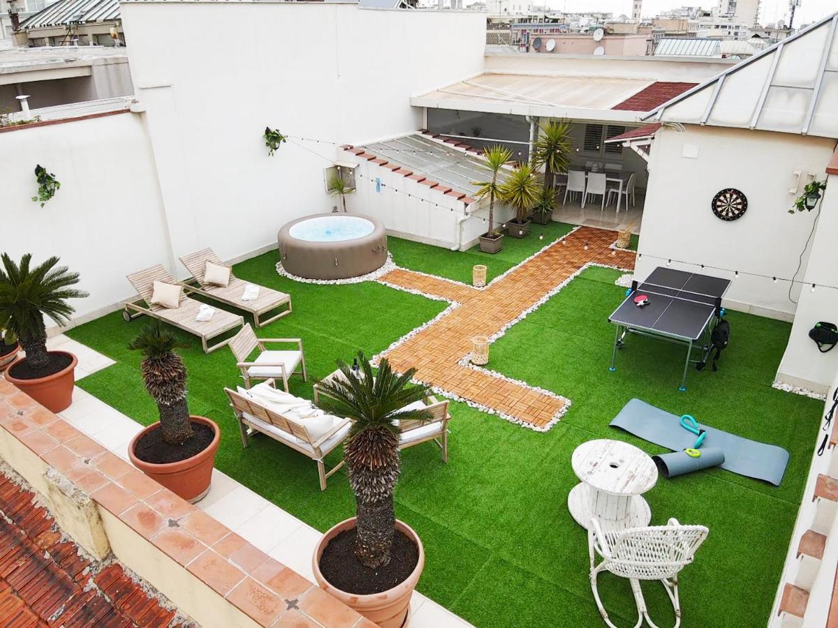 Apulialux Private 100Mq Rooftop Oasis W Jacuzzi Apartamento Bari Exterior foto